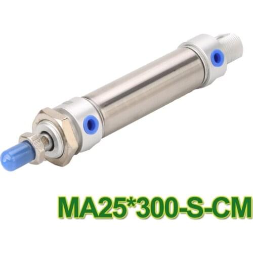 Factory price MA25*300-S-CM MA Series Airtac type 1.5MPa PT1/8" Stainless Steel Mini Cylinder MA25x300 ma 25-300 ma 25*300 model