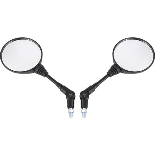 Motoforti Pair 10mm Rearview Mirrors Universal Motorcycle ABS Plastic Side Mirrors Rear View Mirrors