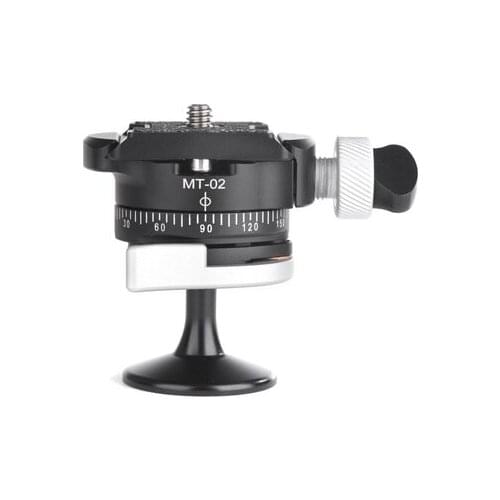 MT-02 Max. 8kg Tripod Head 360 Ball Head Rotating Panoramic BallHead Arca-Swiss RRS Adapters for Monopod DSLR Camera DV Slider