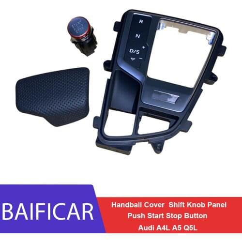 Baificar Brand New Handball Cover Modify Sport Style Push Start Stop Button Shift Knob Panel For Audi A4L B9 A5 S5 Q7 Q5L 2017