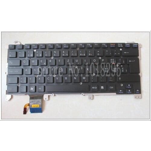 NEW Laptop Swiss QWERTY replacement keyboard for Sony vpc z1 vpcz1 PCG-31113T 31112T 31111T with backlit