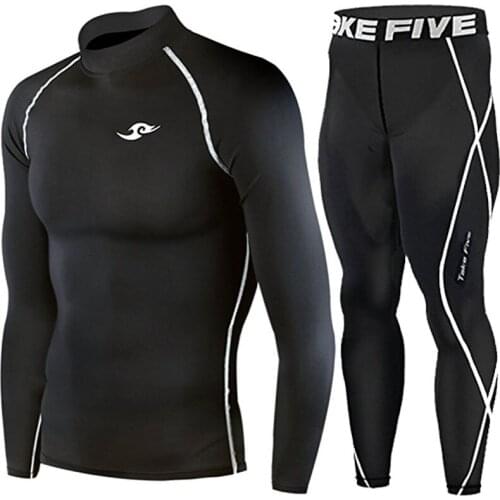 Newest Edition Mens Skin Tight Compression Base Layer Camo Running Shirts & Pants-(001-011)