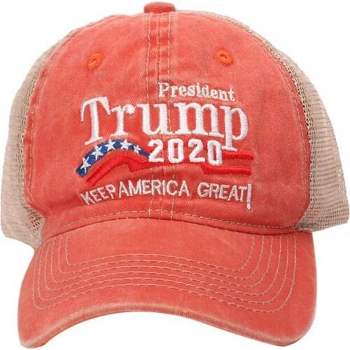 New Donald Trump 2020 Cap 3D Embroidry USA Flag Baseball Hat Star Letter Camo Army Caps Outdoor Sport Shade Baseball Hats TG0281