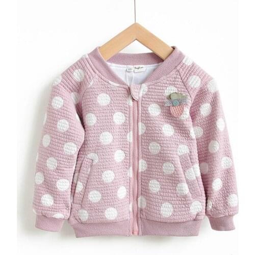 Baby Girl Clothes Childrens Autumn/winter Coat Candy-colored Girl Cardigan Cotton Top Baby Child Long-sleeved Jacket