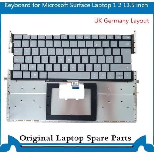 Original for Microsoft Surface Laptop 1 2 Keyboard 1769 1782 UK Germany 13.5 inchTested well