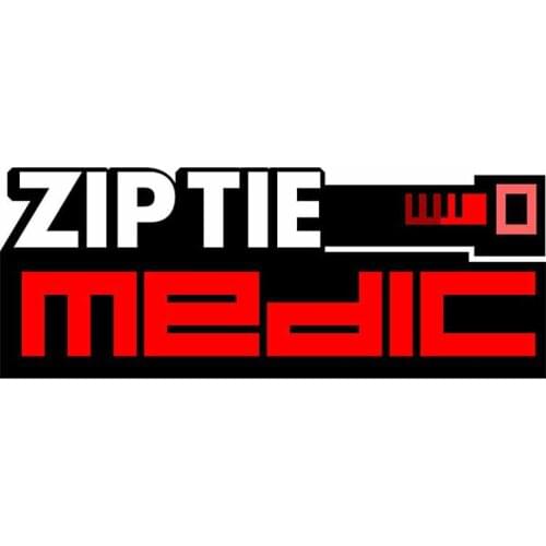 Personality ZIP TIE Medic Car Stickers Vinyl Waterproof Windshield Fine Decal Motorcycle Helmet Decoration Apply To Car Window