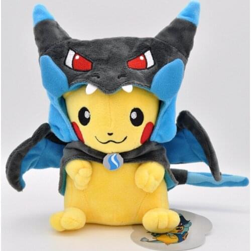 22CM TAKARA TOMY Pokemon Pocket Monster Pikachu Plush Toys Kawaii Stuffed Toys Pokémon Pikachu Janpanse Anime Dolls Kids Gifts