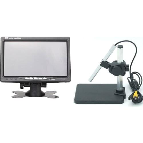 7 Inch 1-600X AV Microscope LED illumination Handheld Endoscope Camera