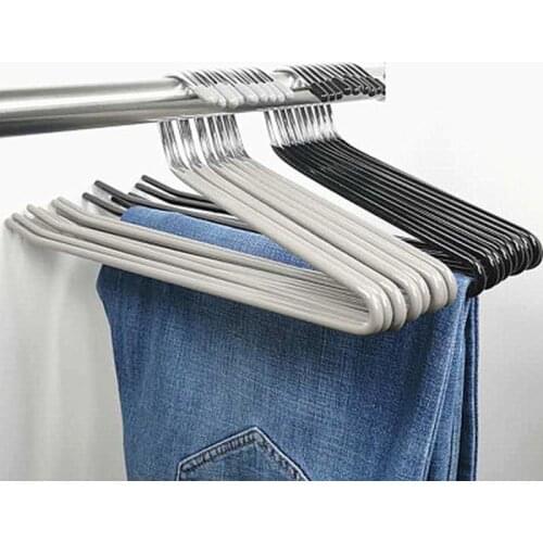 Stainless Steel Pants Hanging Rack Scarf Trouser Hanger Metal Non-slip No Trace Hangers for Saving Space In The Closet Organizer