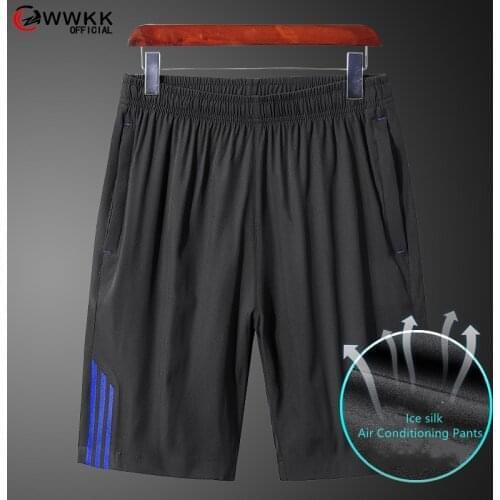 WWKK 2021 Fashion Shorts Men Summer Daily Dress Breathable Male Casual Shorts Comfortable Plus Size Brand Fitness Sport Shorts