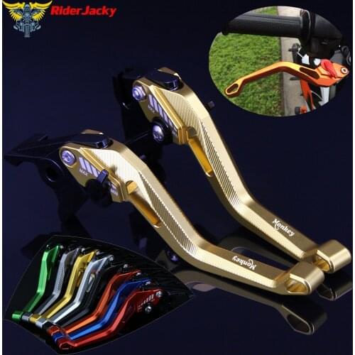 3D design (Rhombus Hollow) Gold CNC Motorcycle Adjustable Brake Clutch Lever For Honda Z125 Z 125 monkey bike 2018-2019