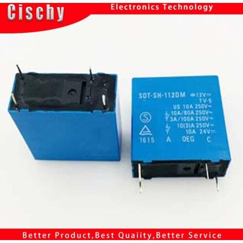 100%Original New TE TYCO OEG SDT-SH-112DM SDT-SS-112DM SDT-SH-124DM SDT-SS-124DM 4PINS 10A 12VDC 24VDC Power Relay