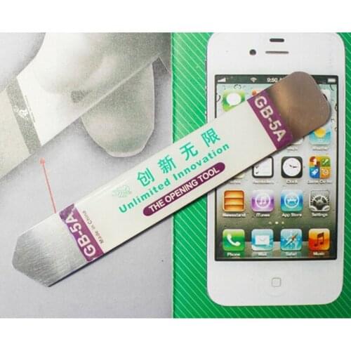 2pcs/lot GB-5A Prying Sheet Disassemble Rods Stainless Steel Disassemble Sheet Split Screen Alice Film Mobile Phone Opening Tool