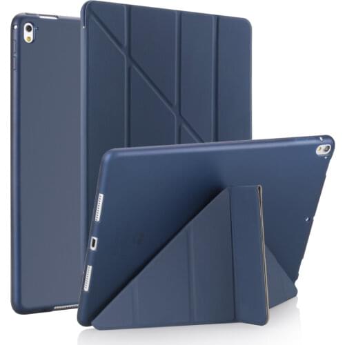 For iPad Pro 10.5 Case A1701 A1709 Transformers Slim PU Leather+Silicone Soft Back Smart Cover for Ipad air 3 2019 10.5inch Case