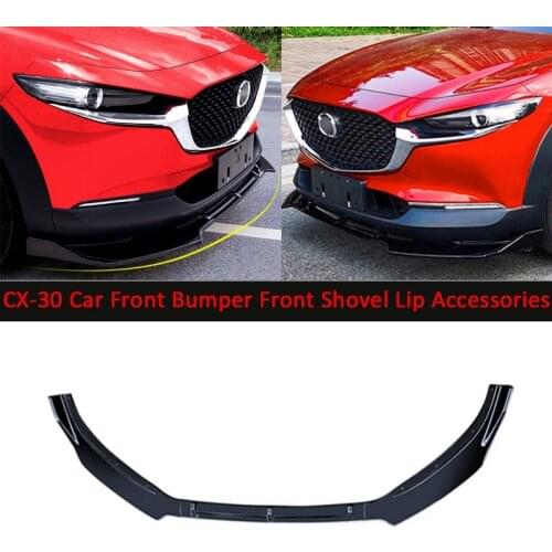 3PCS Car Front Bumper Lip Under Panel Bumper Shovel Lip Spoiler Car Accessories for Mazda CX-30 2020