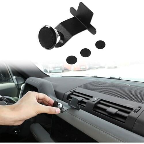 Alumium Alloy Mobile Phone Holder Trim for Land Rover Defender 2020 2021 Car Air Vent Mobile Phone Holder Accessories