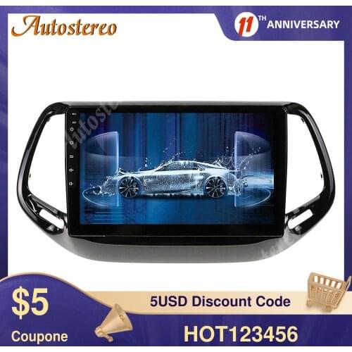 Android 9.0 Car Radio GPS Navigator Unit For JEEP Commander 2016-2019 Car Multimedia Player Auto Stereo Head Unit Radio Recorder