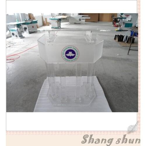 Large Plexiglass Lectern Podium, Conference Lectern/Rostrum Acrylic Lectern Podium, Modern Church Podium, Church Clear Lectern