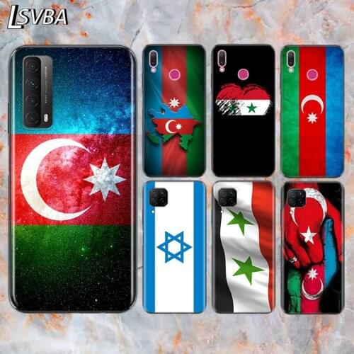 Azerbaijan syria israel flag For Huawei Y9S Y6S Y8S Y9A Y7A Y8P Y7P Y5P Y6P Y7 Y6 Y5 Pro Prime 2020 2019 2018 Phone Case