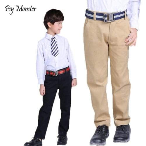 Kids 2020 Spring&Autumn 2-14T Boys Girls Solid Casual Pants Teen Clothing Leisure Children Vague School Teens Trousers L345