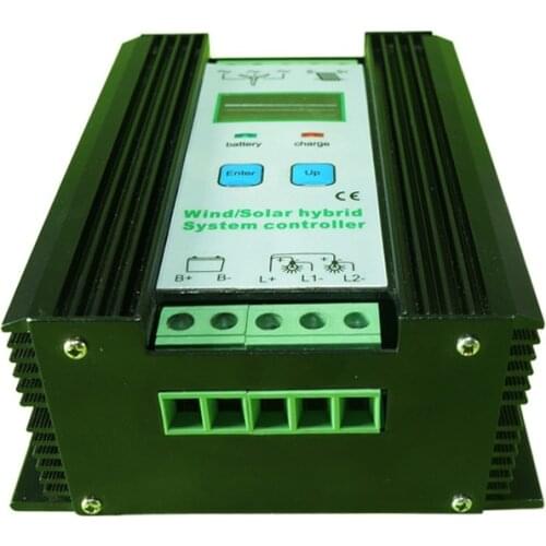30A 12V 500W wind solar hybrid controller LCD display for Wind turbine 300W and 200W solar panels Economic Hybrid Controller