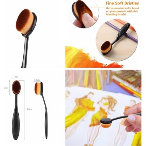 Blending Brush for Easy and Smooth Application of Water-Based Craft Ink Brush Head: 2x3cm Brush Holder: 14.8cm
