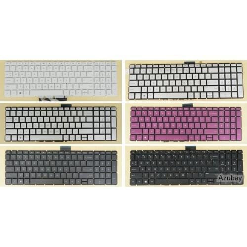 US Hebrew Greek Thai Russian Arabic Keyboard For HP 15q-by000 15-ra000 15-rb000 15t-bs000 15t-bs100 15z-bw000 17-ak000 Backlit