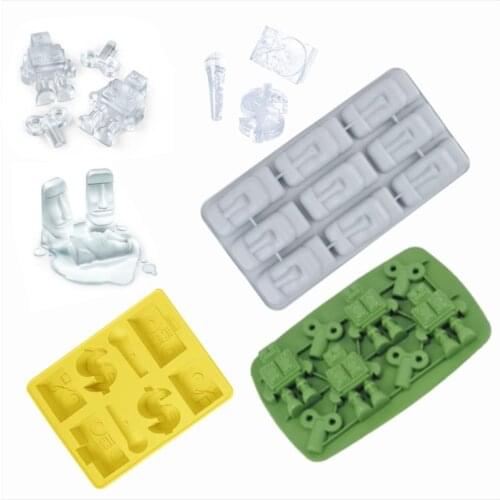Robot Ice Tray Easter Ice Maker Recording Mechanism Ice Box Ice Tray Ice Mold Creative Ice Cube Mold