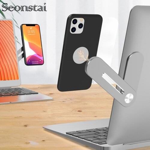 Multi Screen Support Laptop Phone Holder Monitor Connects Bracket Magnetic Holder Display Screen Side Mount Stand For Smartphone