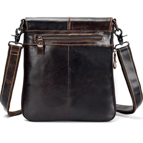 Retro style casual men genuine leather messenger bag luxury Oil wax cowhide male shoulder bag top quality guarantee