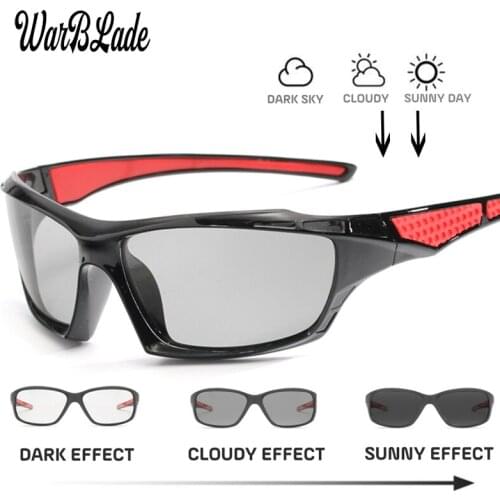 WarBLade 2019 Hot HD Photochromic Polarized Sunglasses Men Driving Day and Night Vision Goggles Discolor Sun Glasses Eyeglasses