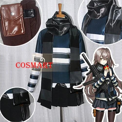 [Customize] Game Girls Frontline UMP45 Cosplay Costume Uniform Dress For Halloween Carnival Outfit
