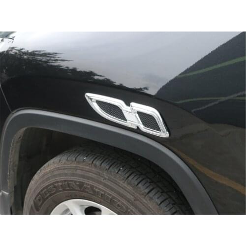 ABS Car Front Fender Cover Trim Sticker for Jeep Grand Cherokee 2011+ Stylish Car Accessories Exterior Decoration Brand New