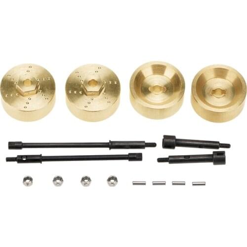 For Axial SCX24 90081 1/24 RC Crawler Car Upgrade Parts 6mm Widen Heavy Duty Wheel Hub Combiner CVD Joint Drive Shaft