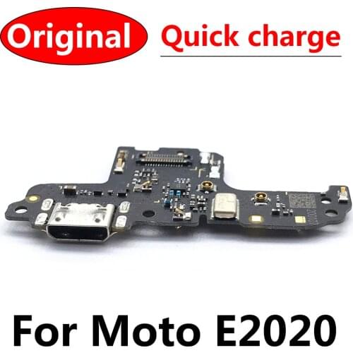 Original New USB Charging Port Charger Board Flex Cable For Motorola Moto E2020 Dock Plug Connector With Microphone