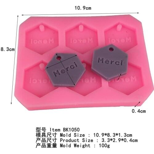 Factory Direct Sales Aromatherapy Plaster Decorative Silicone Mold Hexagonal Plaster Sheet Mold