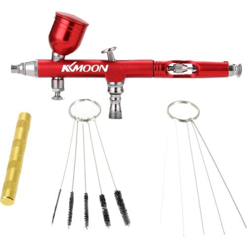 KKMOON Airbrush Tool Dual Action Gravity Feed 0.3mm Nozzle Spray Pump Pen for Art Painting Craft Cake Spray Model Airbrush Kit
