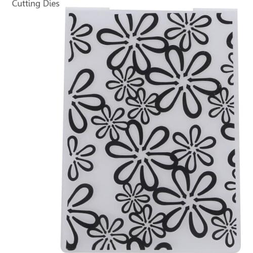Flower Printed DIY Scrapbooking Plastic Embossing Template Folder Stencil For Album Card Fondant Making Home Decoration Tools