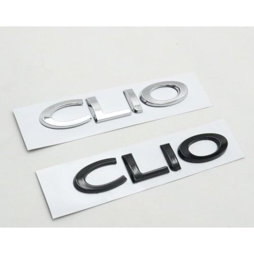 Soarhorse Car Rear Emblem For Renault Clio 3D Letters Logo Tailgate Nameplate Sticker