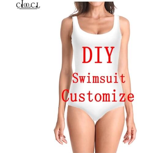 Sexy Ladies Swimsuit 3D Print DIY Personalized Design Tight Swimwear Image/Photo/Star/Singer/Anime Harajuku One Piece Swimsuit