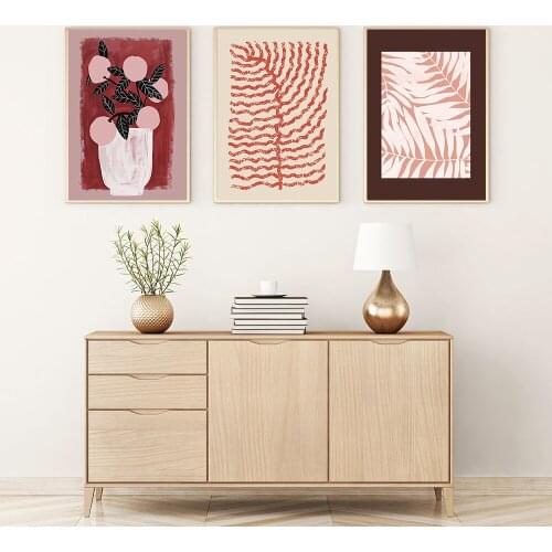 French Style Vintage Canvas Pictures Ready Made Wall Painting Nordic Abstract Poster Still Life Print For Living Room Home Decor