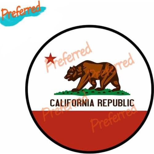 High Quality California Republic Flag Decal Motocross Racing Laptop Helmet Trunk Wall Vinyl Car Sticker Die Cutting