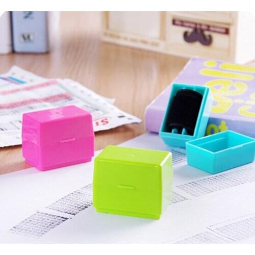 Guard Your ID Roller Stamp Self Inking Stamp Messy Code Security Office Confidentiality Confidential Seal Theft Protection Code
