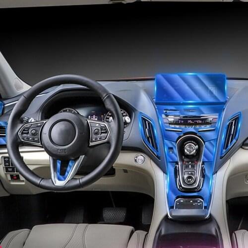 Car Interior Protective Film TPU Transparent Central Control Film Anti-scratch Repair Film sticker for Acura RDX 2018 2019 2020