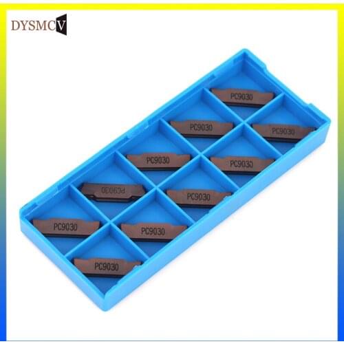 10PCS MGMN400 M PC9030 MGMN 400 turning tools carbide inserts CNC lathe cutter part parting and grooving