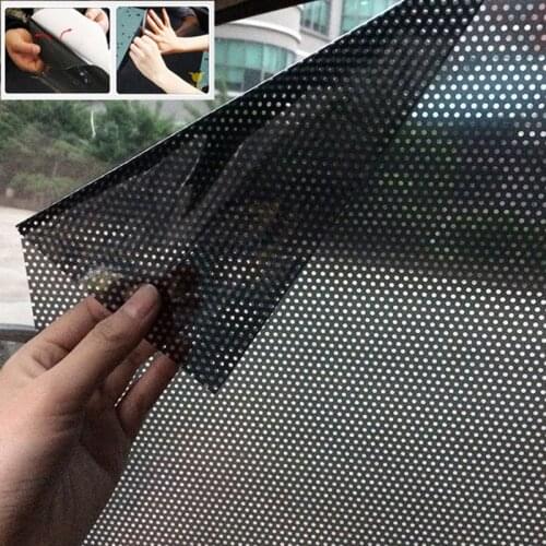 2PCS Sun Block Film Anti-UV Car Static Sunshade Stickers Window Glass Self-stick Sunscreen Curtain Insulation Car Sunroof Shade