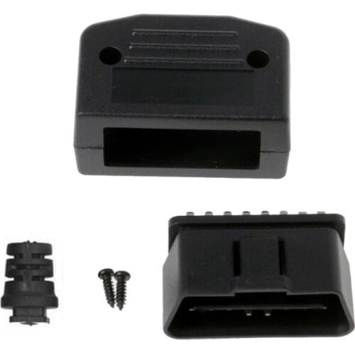 Car Auto OBD2 16 Pin Male Connector Plug Universal Car Diagnostic Tool Adapter 1XCF