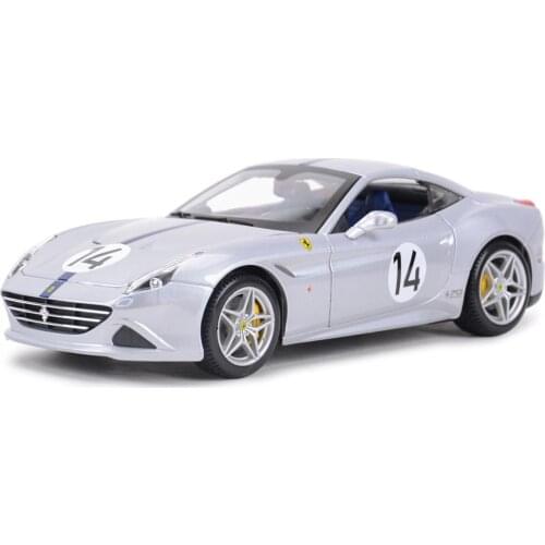 Bburago 1:18 Ferrari-California T #14 Closed Top Sports Car Static Die Cast Vehicles Collectible Model Car Toys
