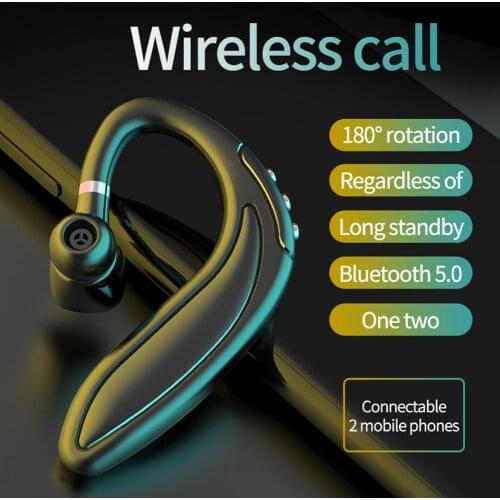 Bluetooth Headset With Microphone Mic Handsfree Wireless Business Earphone Headset Bone Conduction Earbuds For IPhone Xiaomi