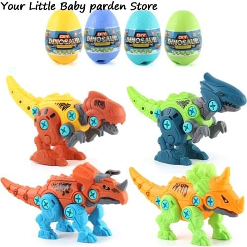 Children DIY Disassembly Assembly Dinosaur Toy Set Screw Nut Combination Dinosaur Eggs Model Educational Toy For Children Kids